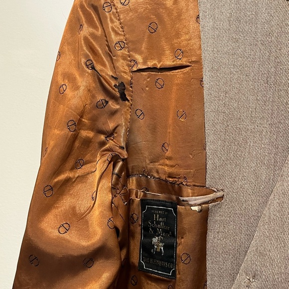 Christian Dior 70s Vintage Beige Three Button Formal Overcoat Mens Sz 40 Medium - Picture 12 of 15